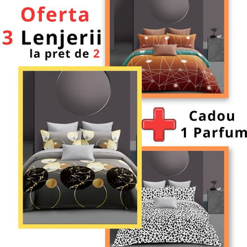 3 Lenjerii la pret de 2 + 1 Parfum Unisex CADOU