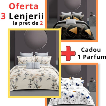 3 Lenjerii la pret de 2 + 1 Parfum Unisex CADOU