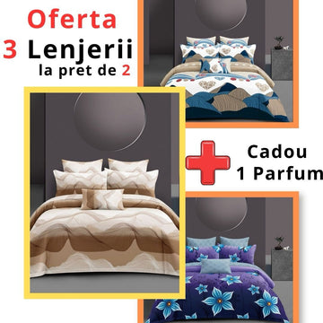 3 Lenjerii la pret de 2 + 1 Parfum Unisex CADOU