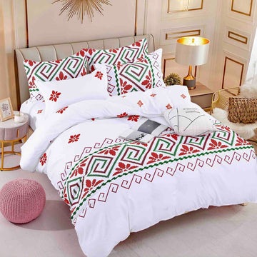 Lenjerie de Pat Bumbac Finet 4 Piese – Confort Premium si Design Modern| COD 0187-J